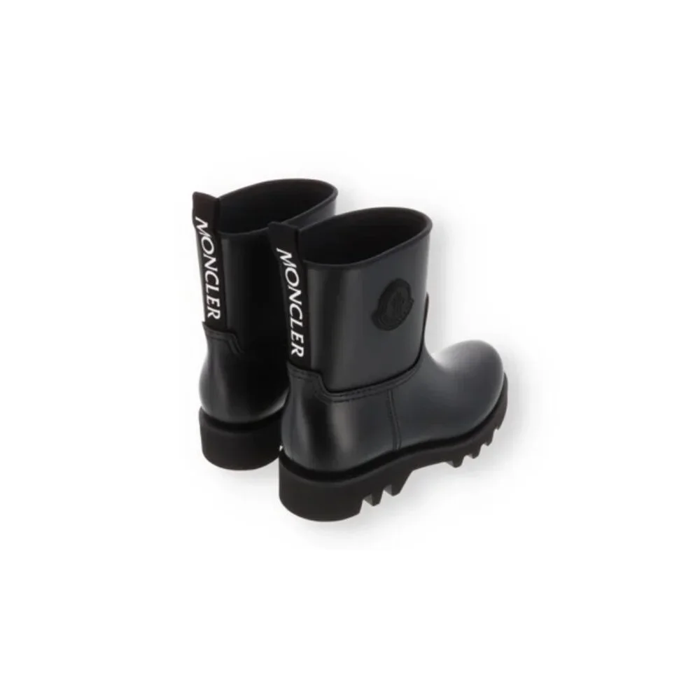 Moncler Ginette Black Rain Boots, SIZE 36 - Picture 2 of 8